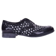 Dolce & Gabbana - Boucle Brogues Schuhe BOY Schwarz EUR 40