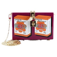 Dolce & Gabbana Box Clutch Painted Wood Small