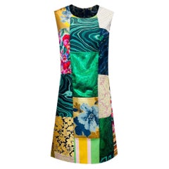 Dolce & Gabbana Brokat- und Lamé-Patchwork-Kleid