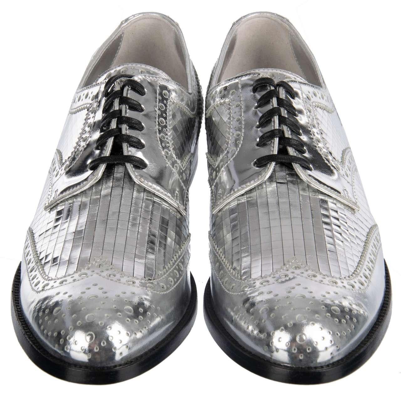 Women's Dolce & Gabbana - Brogues Shoes BOY DONNA Silver EUR 36 For Sale