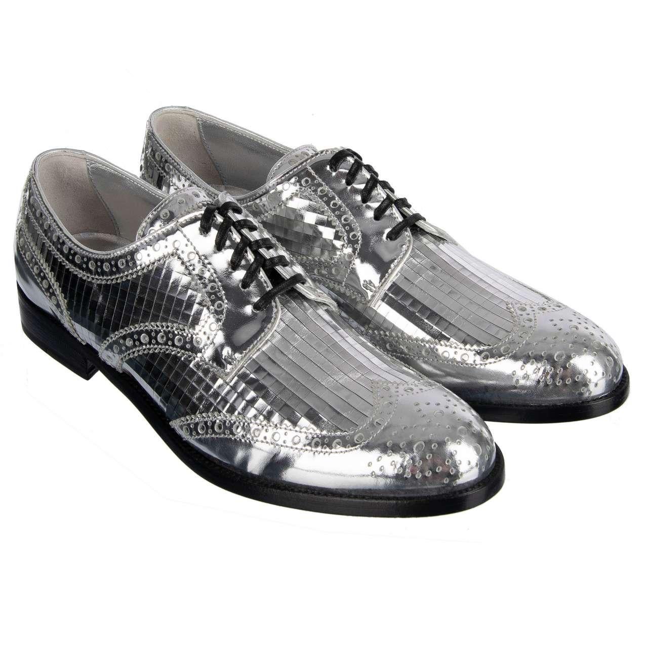 Dolce & Gabbana - Brogues Shoes BOY DONNA Silver EUR 36 For Sale 1