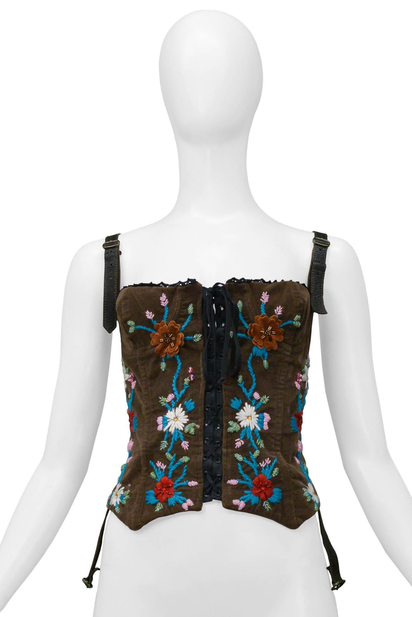 dolce and gabbana vintage floral corset