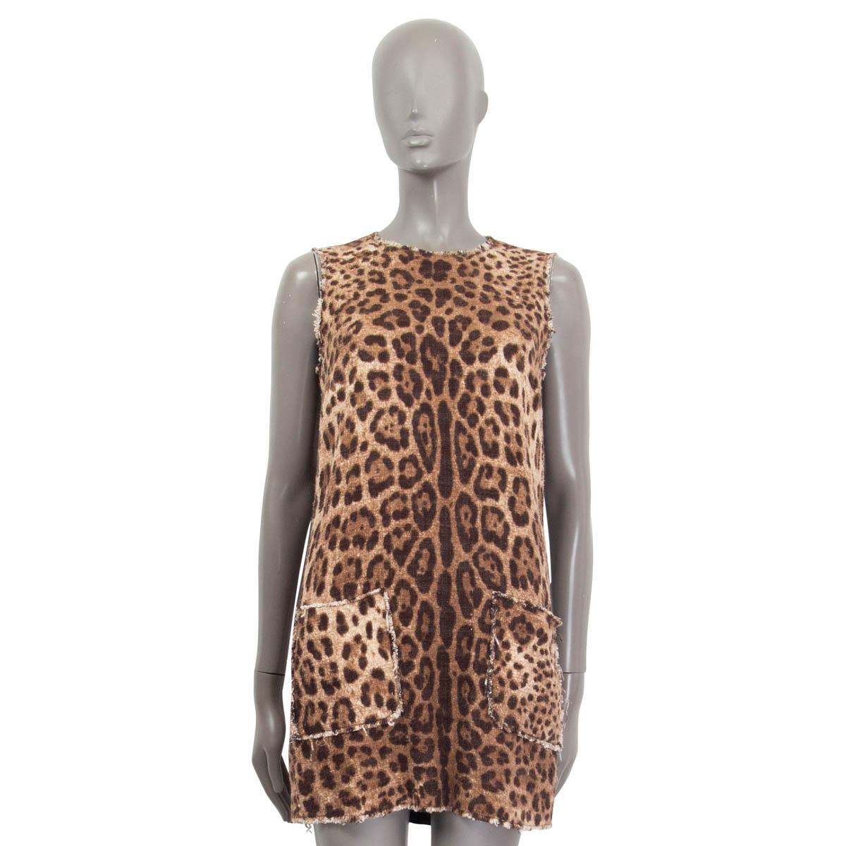 dolce gabbana strapless woven raffia mini dress with the leopard print