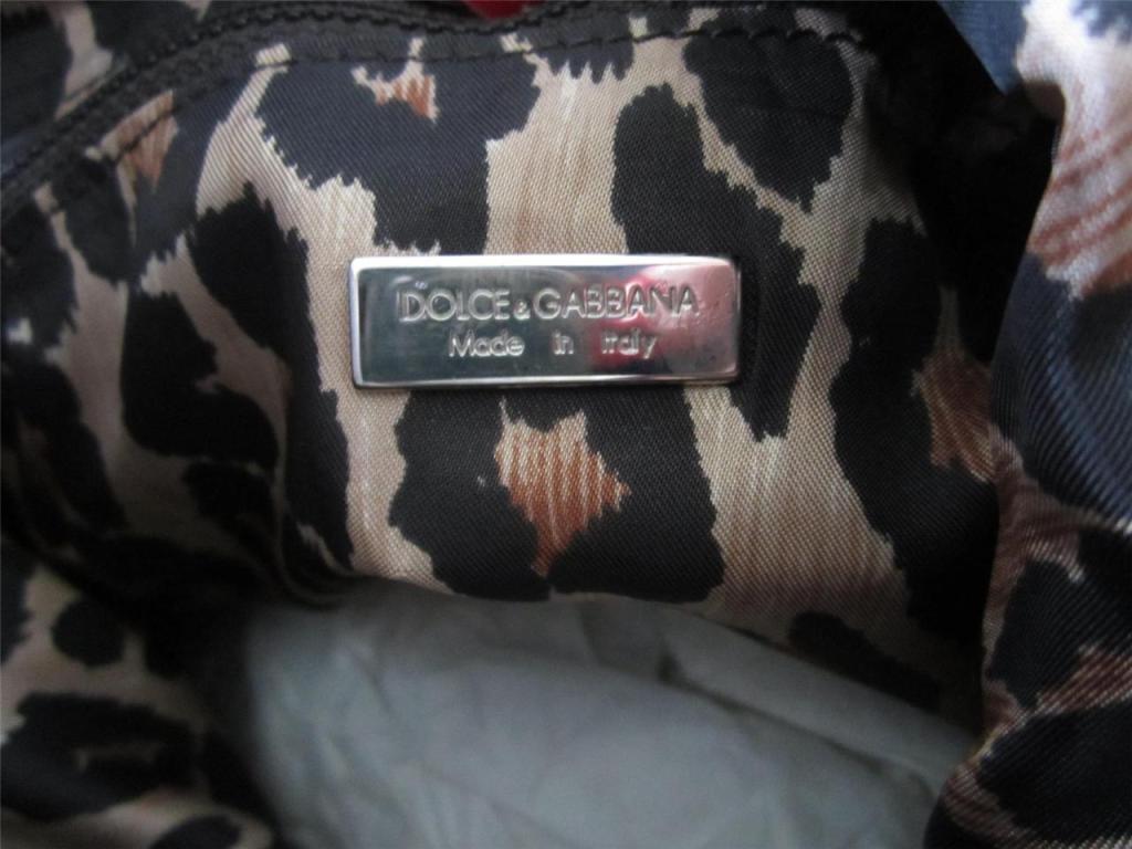 Marron DOLCE & GABBANA Brown Fur Tote Bag Handbag HOBO Purse New Never used  en vente
