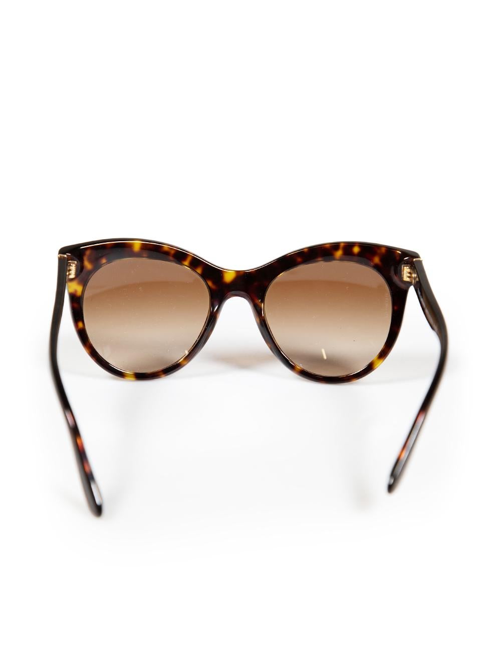 Dolce & Gabbana Brown Gradient Tortoiseshell Sunglasses In Good Condition For Sale In London, GB
