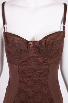 Dolce & Gabbana Brown Lace Bodysuit
