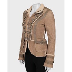 Dolce & Gabbana Brown Lambskin Shearling Coat Sz.40 (S)