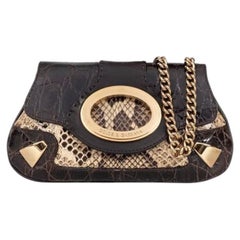 Dolce & Gabbana Brown Leather Crossbody Bag