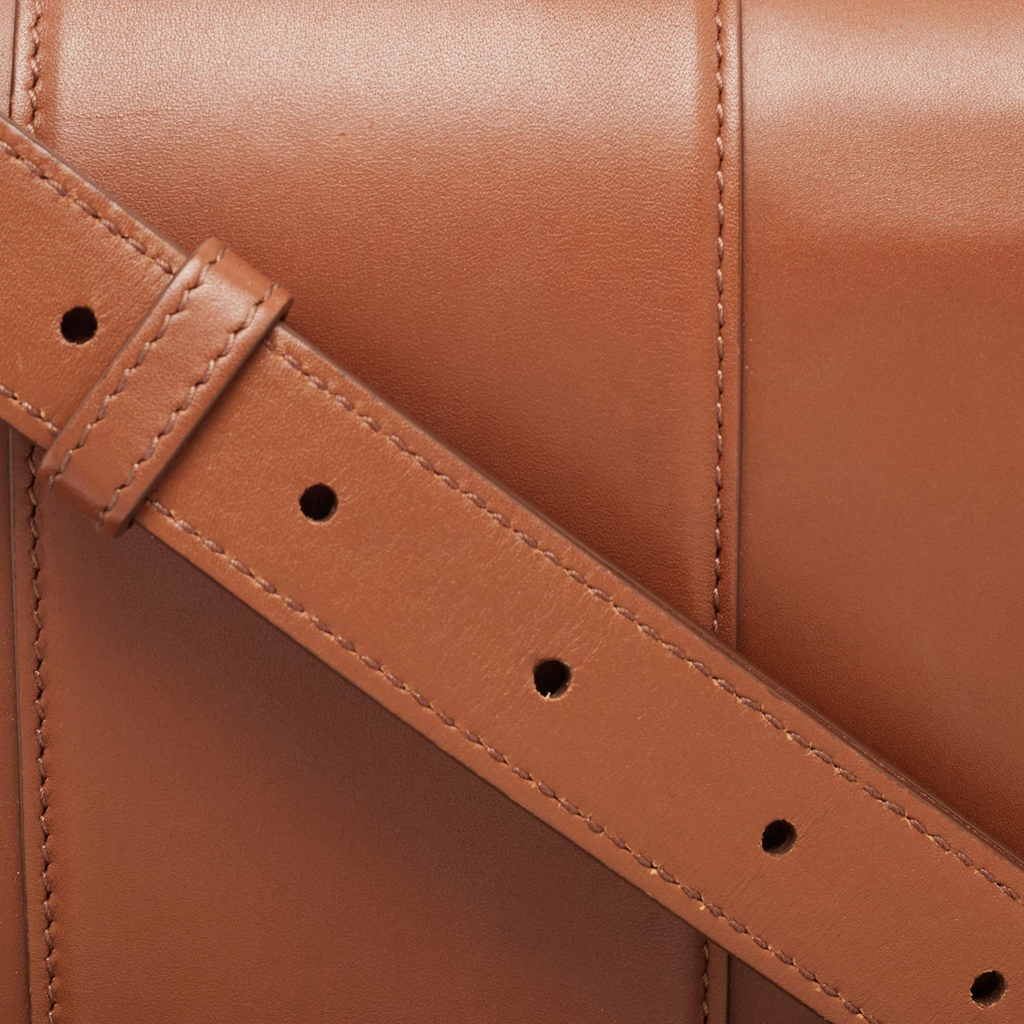 Dolce & Gabbana Brown Leather DG Amore Shoulder Bag 1