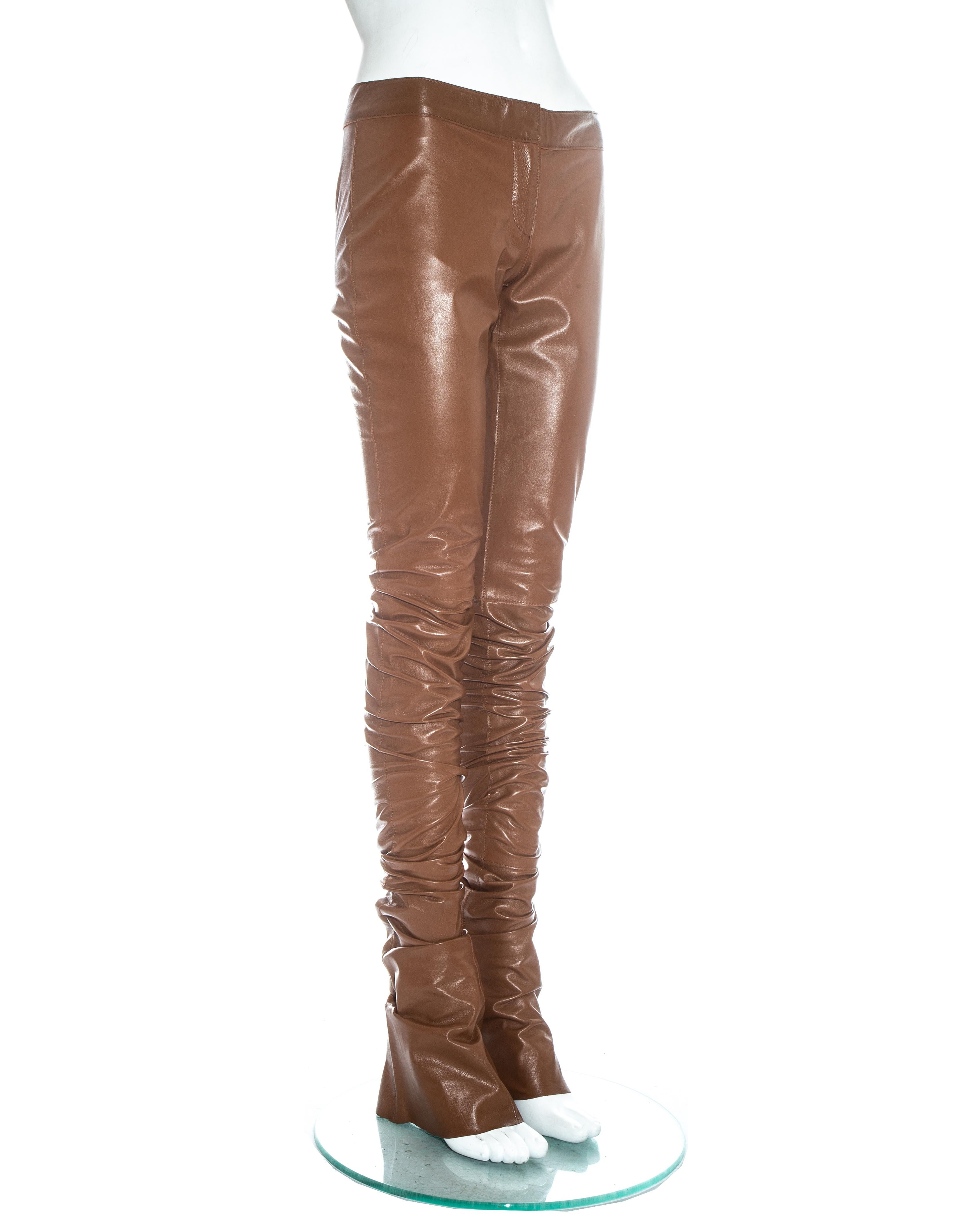 dolce gabbana leather pants