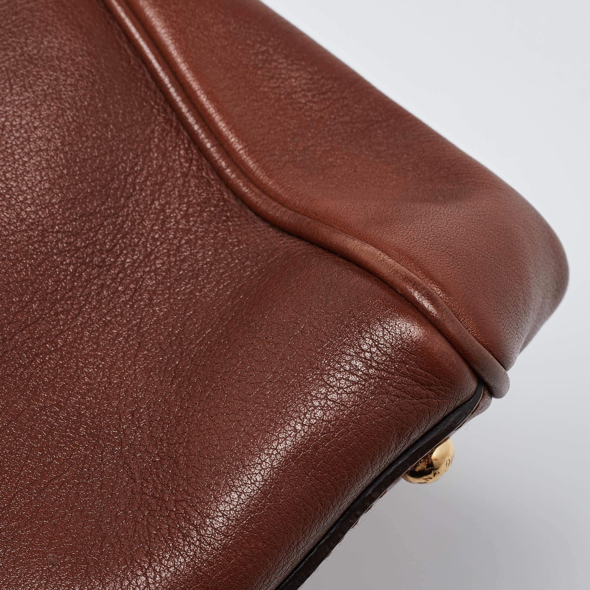 Dolce & Gabbana Brown Leather Miss Sicily Tote 3