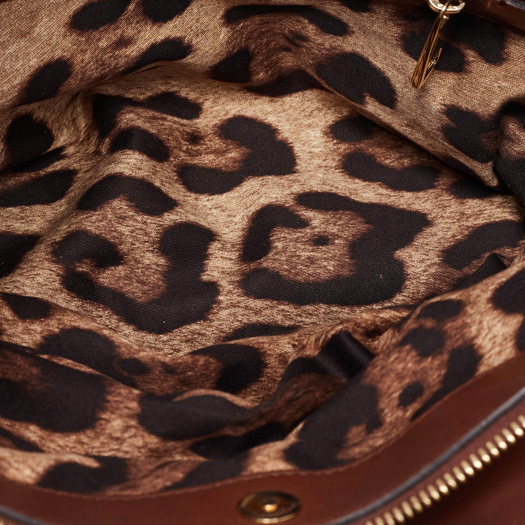Dolce & Gabbana Brown Leather Miss Sicily Tote 5