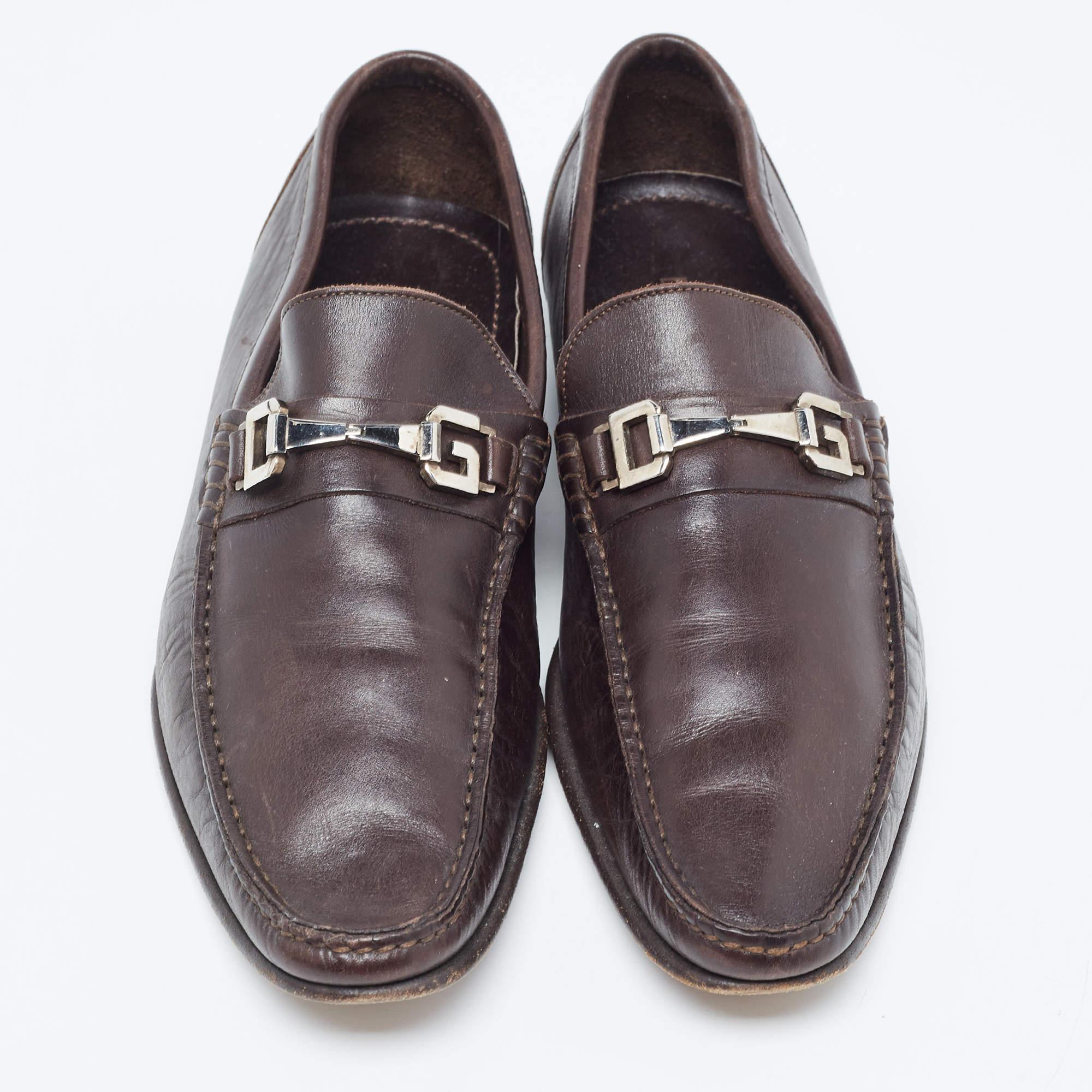 Gris Dolce & Gabbana Mocassins Penny en cuir Brown Taille 39.5