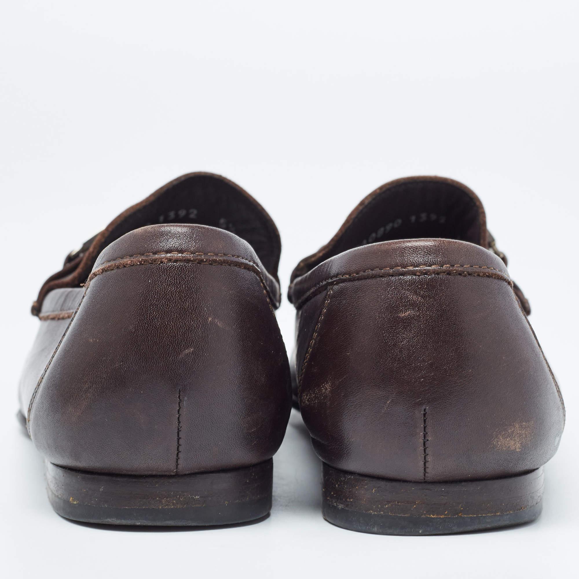  Dolce & Gabbana Mocassins Penny en cuir Brown Taille 39.5 Pour hommes 