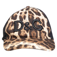 Dolce & Gabbana Brown Leopard Print Baseball Cap