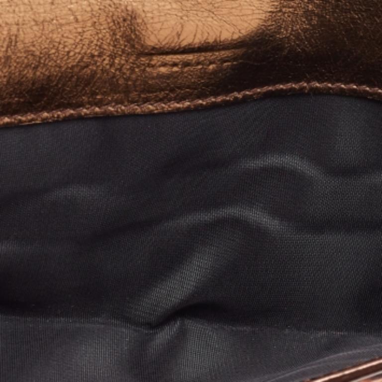 Cartera continental Dolce & Gabbana de piel de becerro con estampado de leopardo y charol marrón Marrón en venta