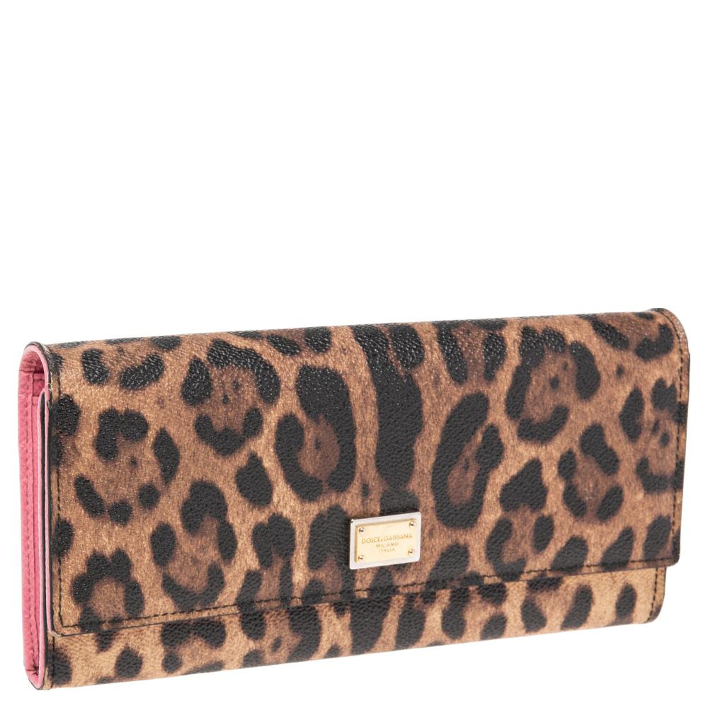 black leopard wallet