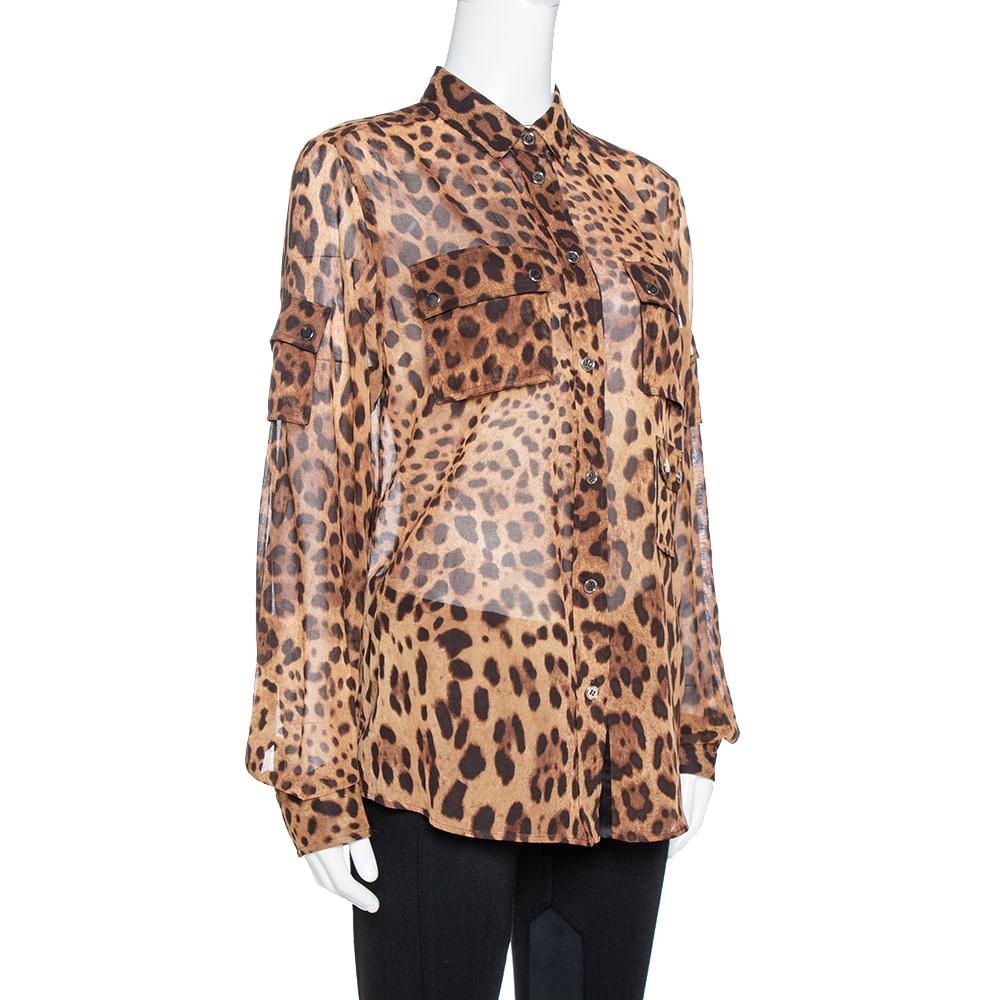 dolce gabbana leopard shirt