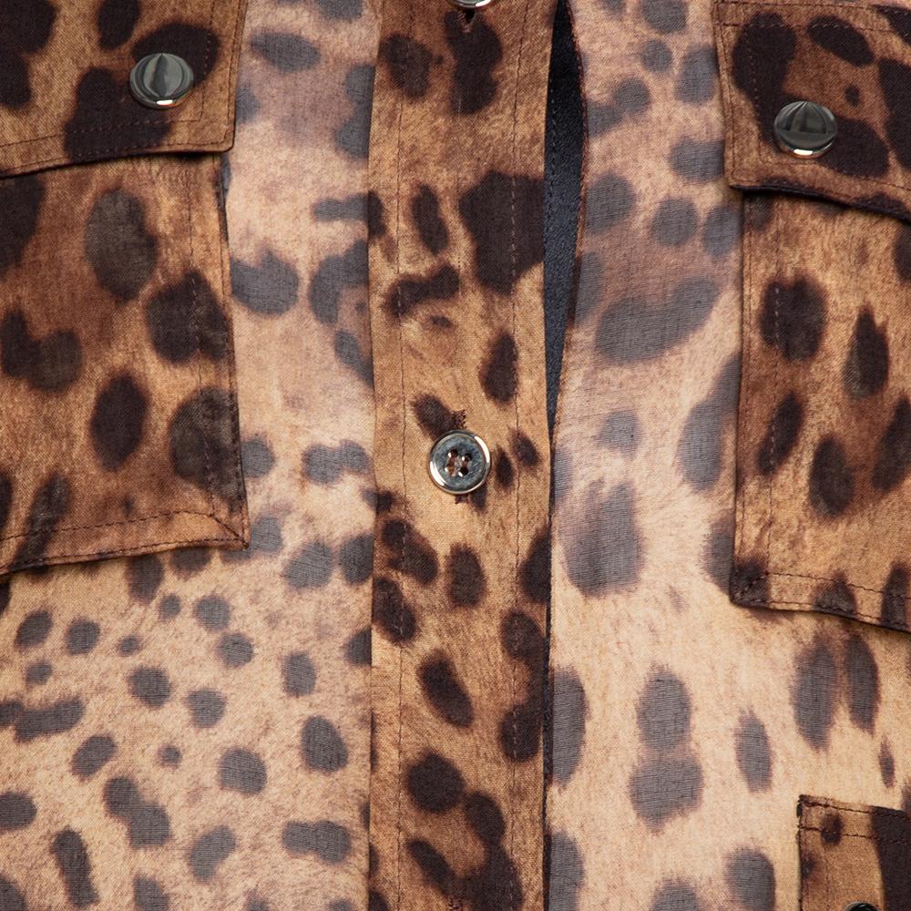 brown leopard print shirt