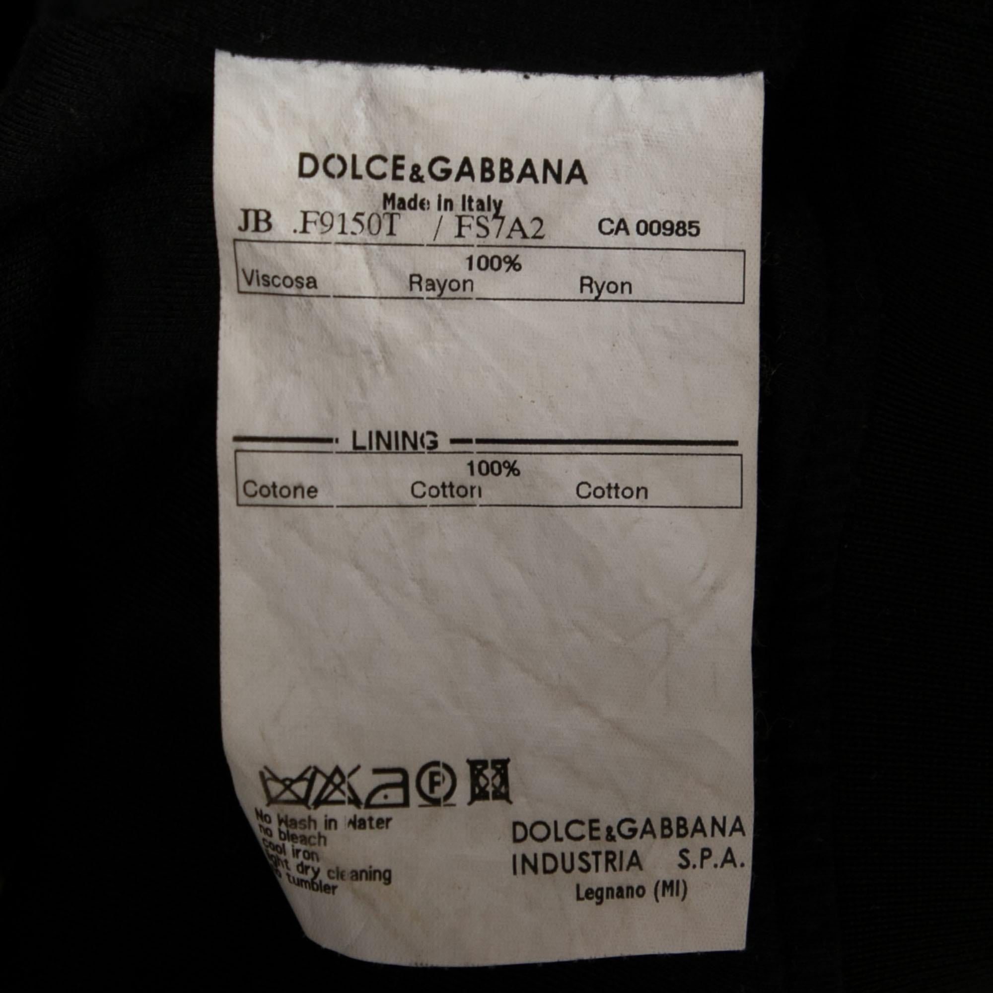 Dolce & Gabbana Brown Leopard Print Jersey Hoodie S In Good Condition In Dubai, Al Qouz 2
