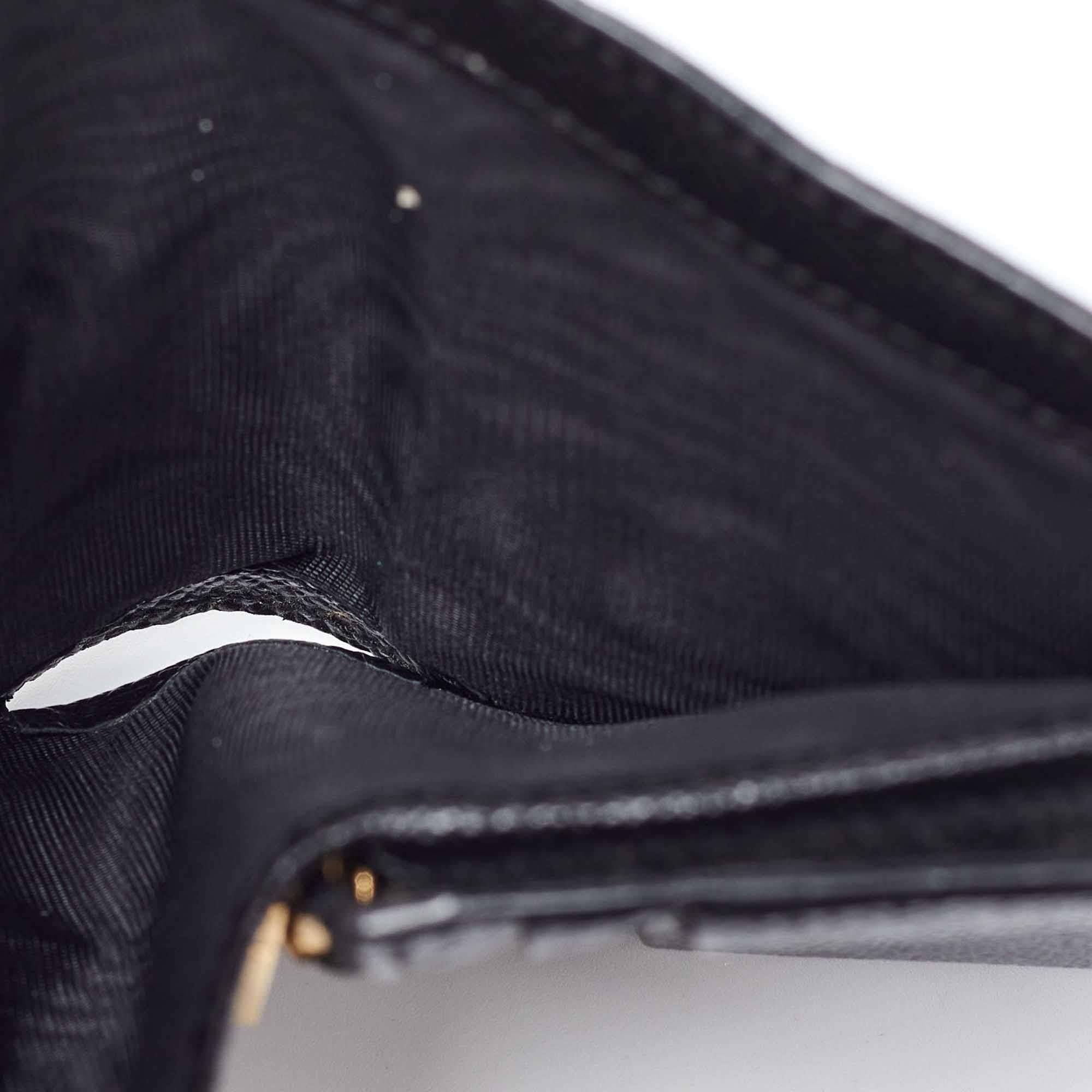 Noir Dolce & Gabbana Portefeuille compact en cuir imprimé léopard avec logo DG, couleur Brown