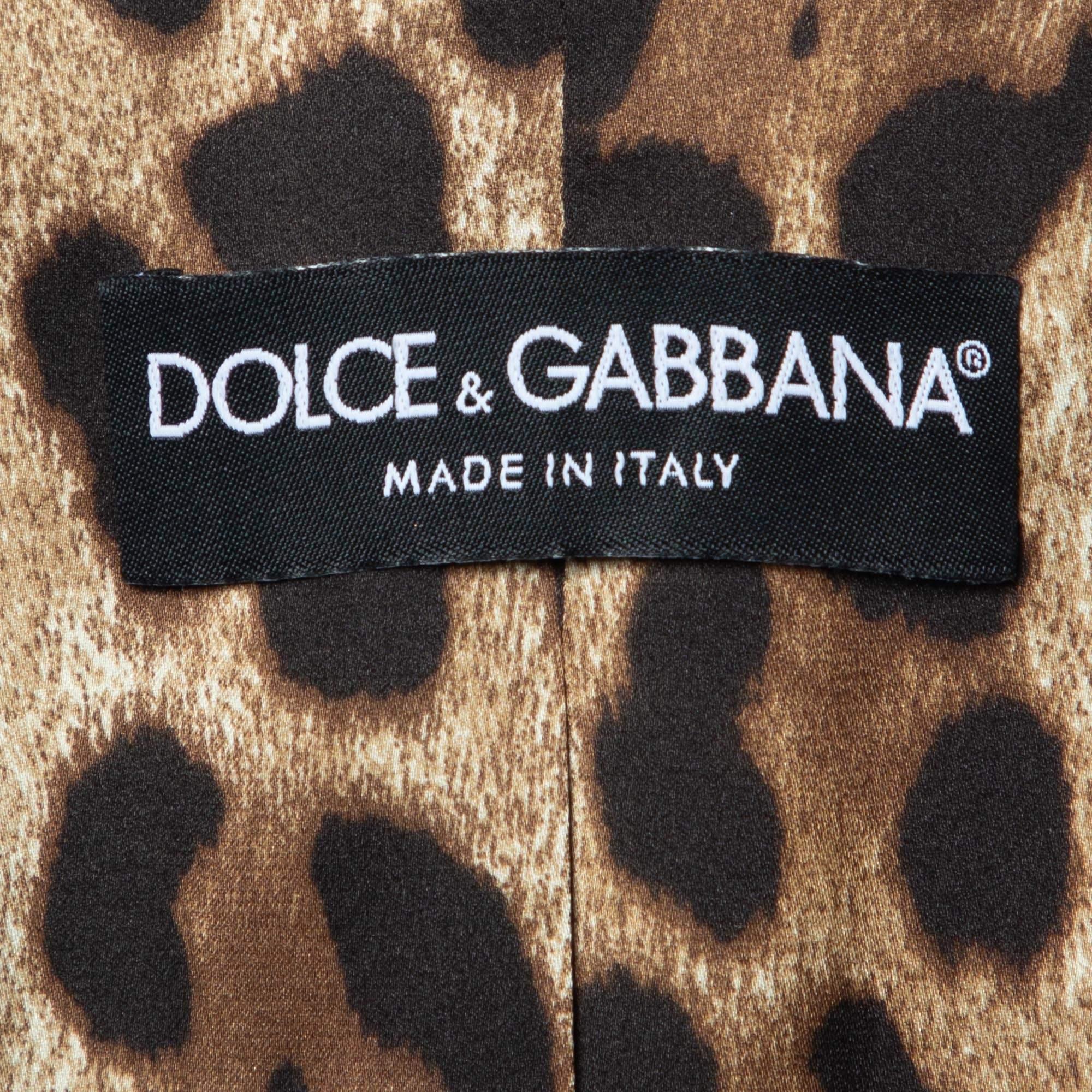 Dolce & Gabbana Brown Pinstriped Wool Tailored Blazer M 1