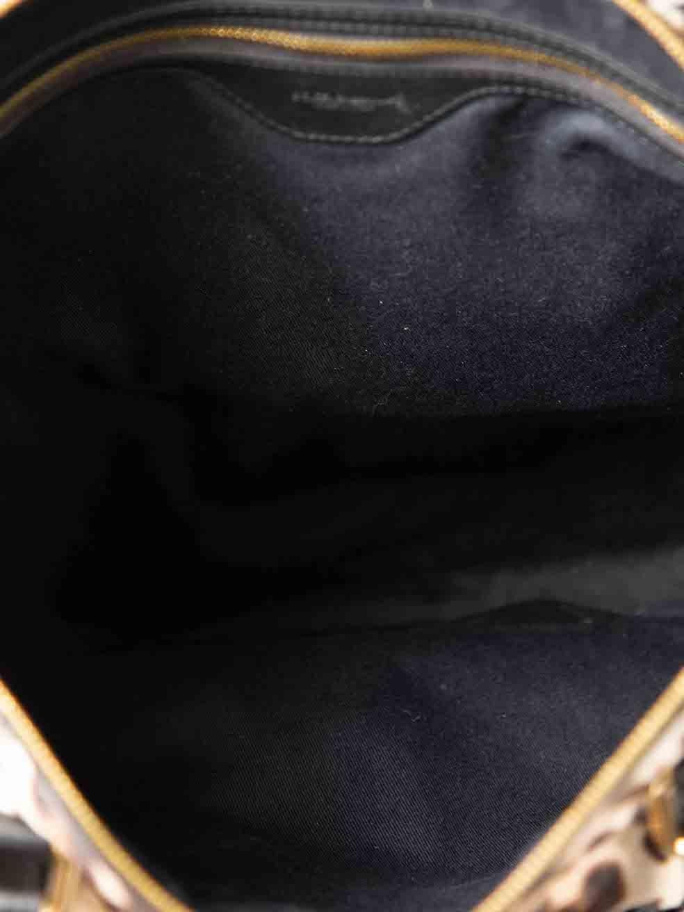 Dolce & Gabbana Brown Ponyhair Leopard Miss Pen Tote Bag For Sale 1