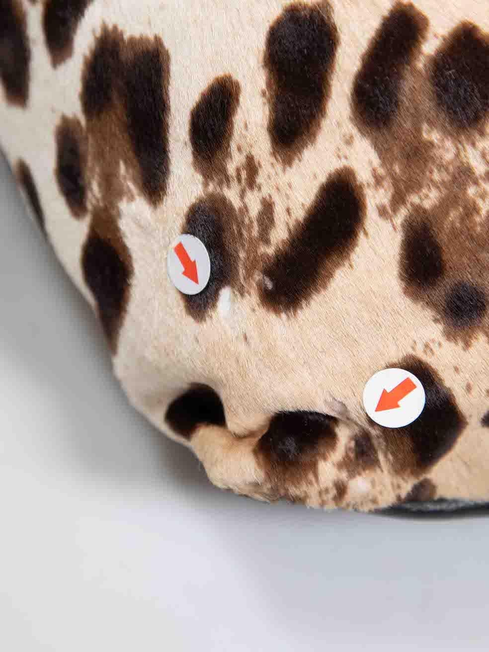 Dolce & Gabbana Brown Ponyhaar Leopard Miss Pen Tote Bag im Angebot 3