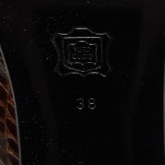 Dolce & Gabbana Brown Python Block Heel Pumps Size 38