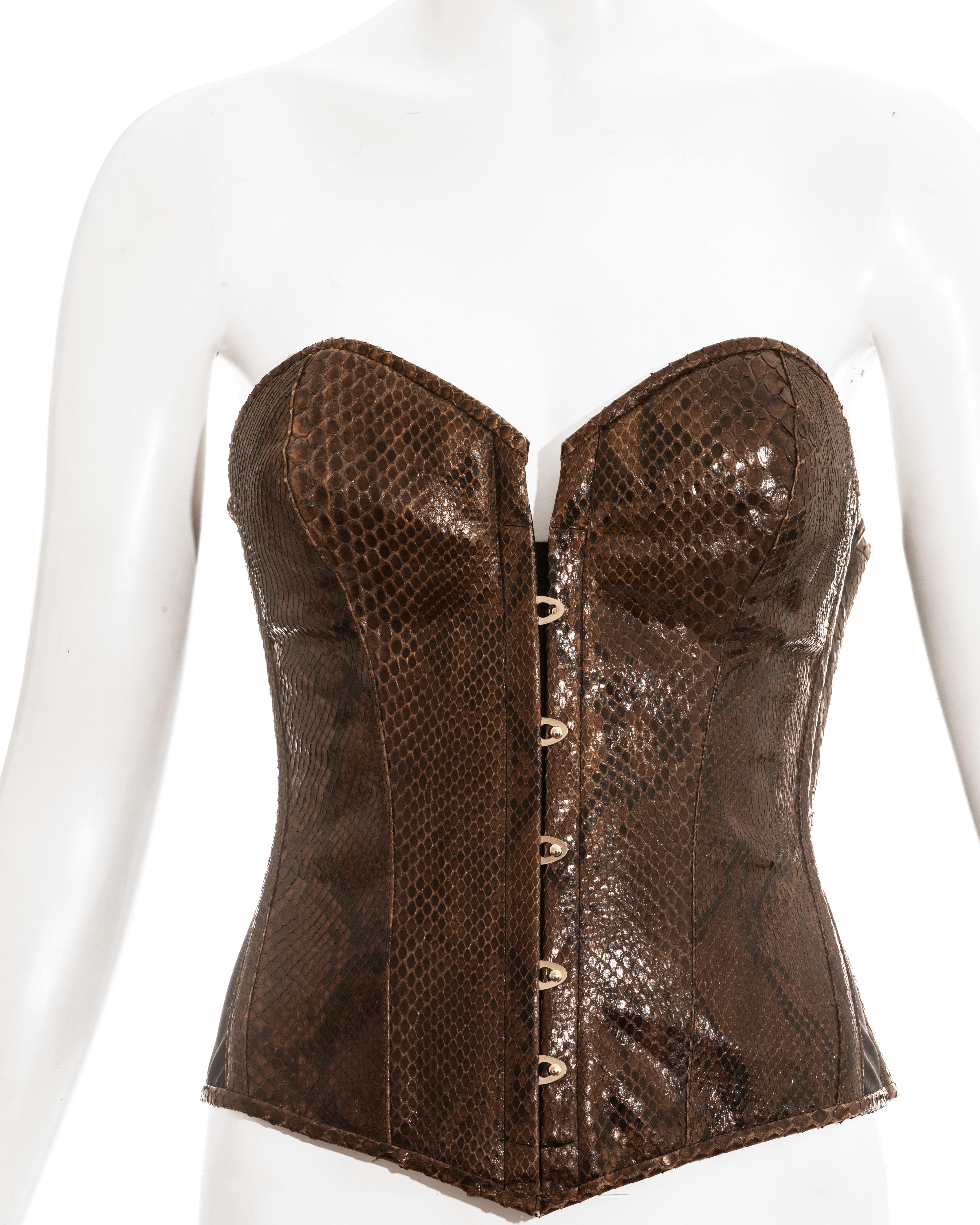 brown bustier corset