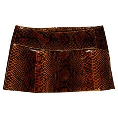 Dolce & Gabbana Brauner Python-Minirock:: ss 2000