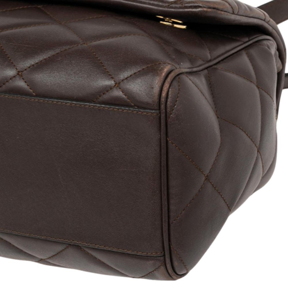 Dolce & Gabbana Brown Quilted Leather Miss Kate Shoulder Bag 2