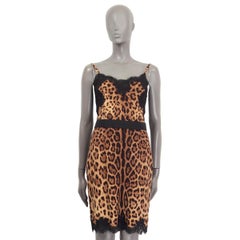 Dolce Gabbana Leopard Dress - 48 For Sale on 1stDibs