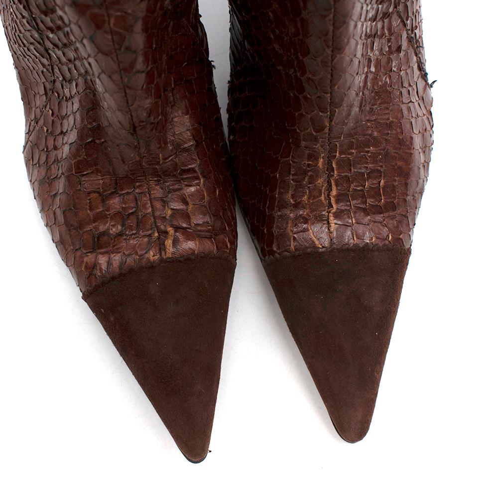 dolce and gabbana brown boots