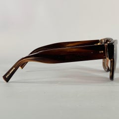 DOLCE & GABBANA Brown Tortoiseshell Acetate Sunglasses