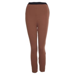 Dolce & Gabbana, Brown trousers with elastic band.