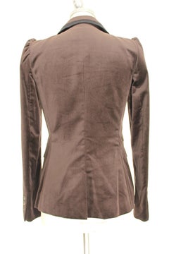 Dolce & Gabbana Brown Velvet Blazer Jacket 1990s
