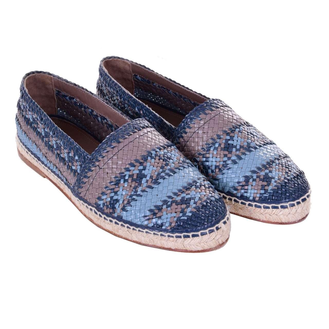 Men's Dolce & Gabbana - Buffalo Espadrilles TREMITI Blue Gray For Sale