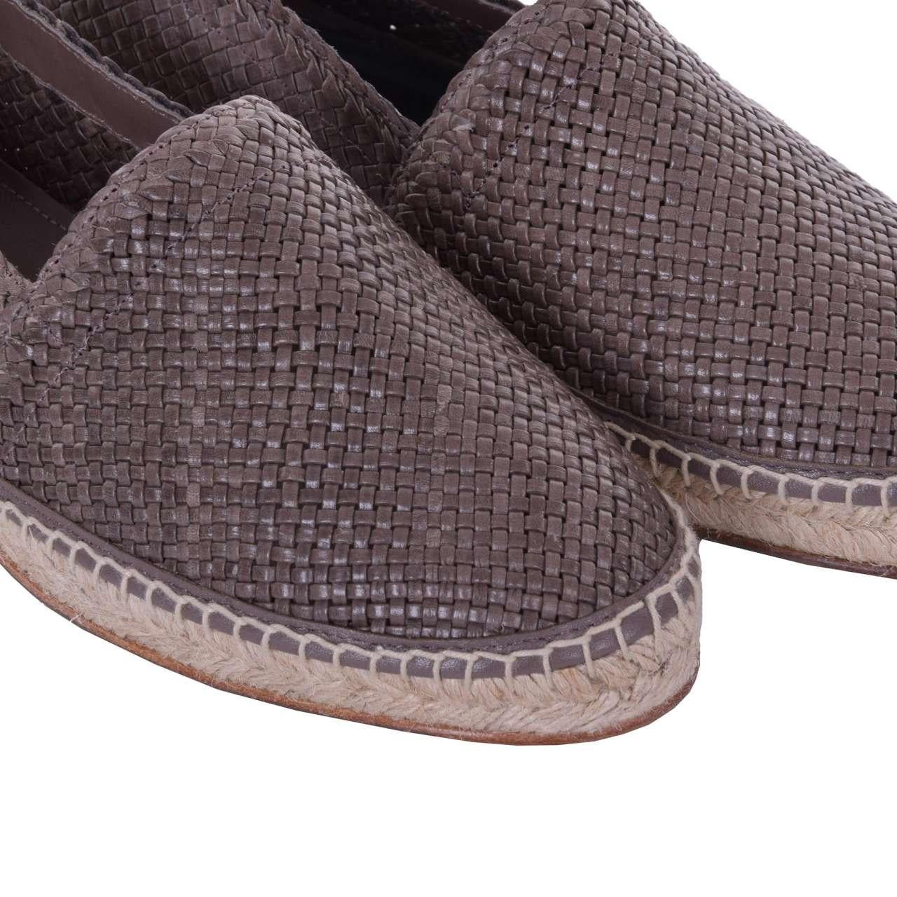 Dolce & Gabbana - Buffalo Espadrilles TREMITI Brown In Excellent Condition For Sale In Erkrath, DE