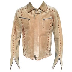 tribe leather jacket Dolce
Gabbana Buffalo Tribe calf suede leather jacket