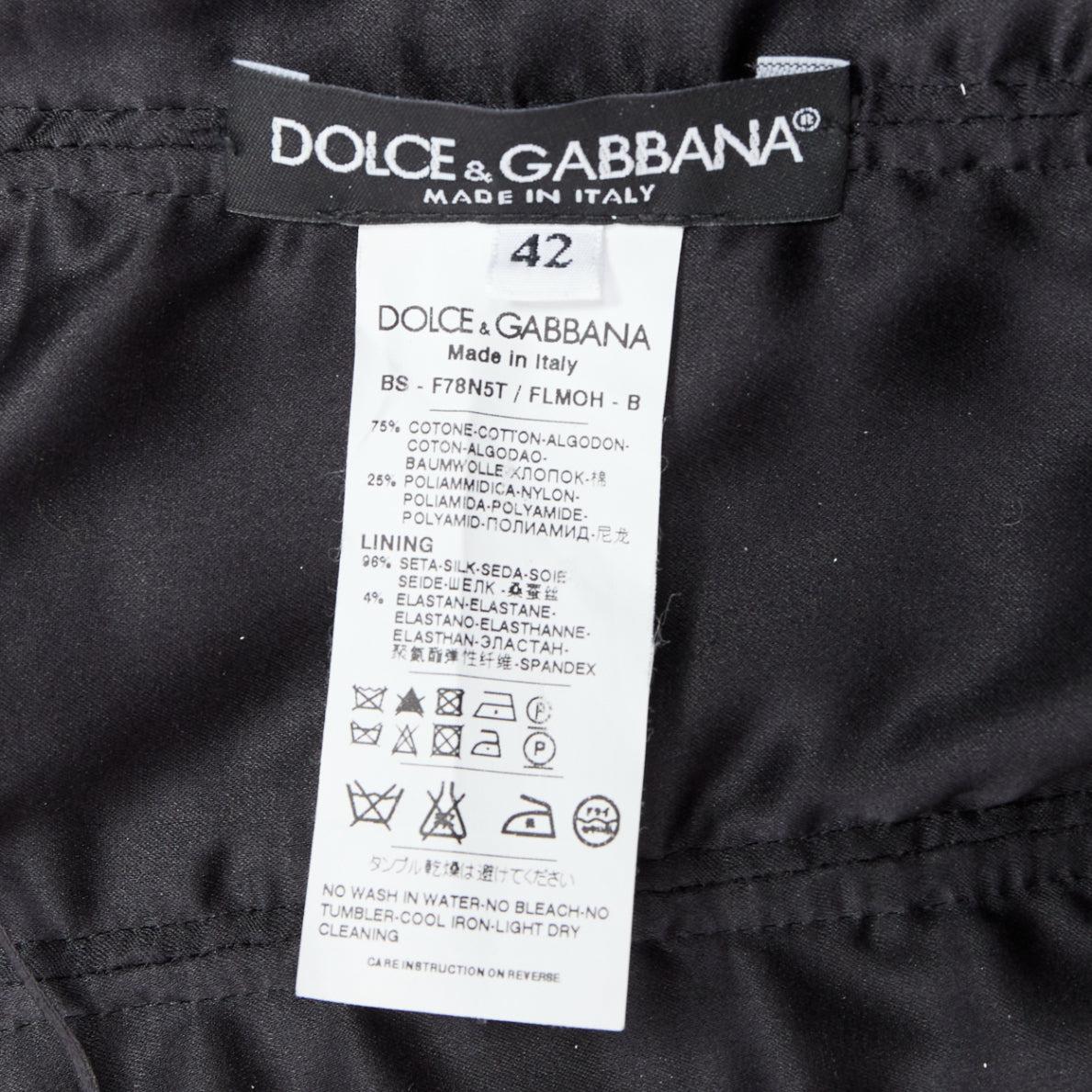 DOLCE GABBANA burgundy black lace overlay hard corset bustier IT42 M For Sale 3