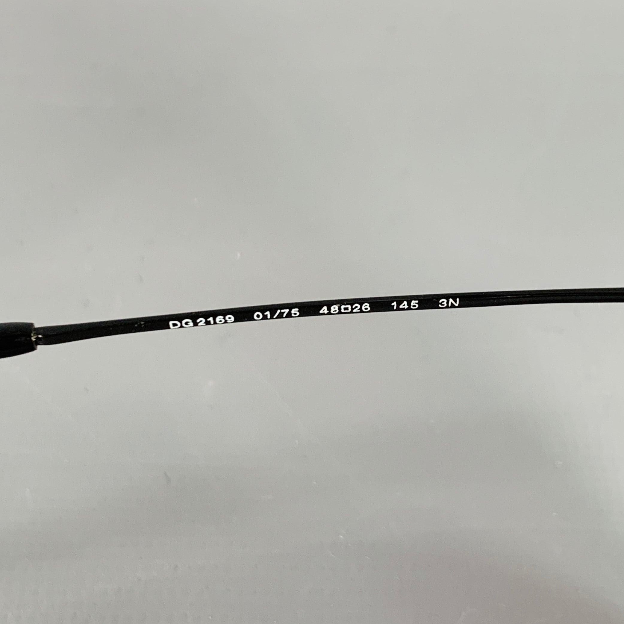 Men's DOLCE & GABBANA Burgundy Black See Through Acetate Sunglasses