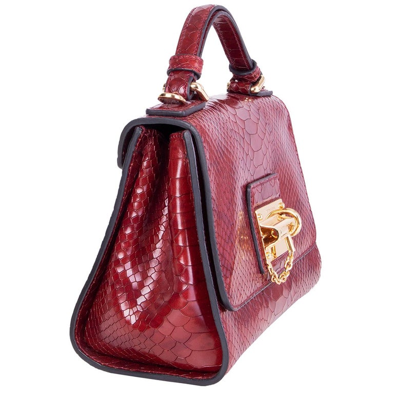dolce and gabbana python bag