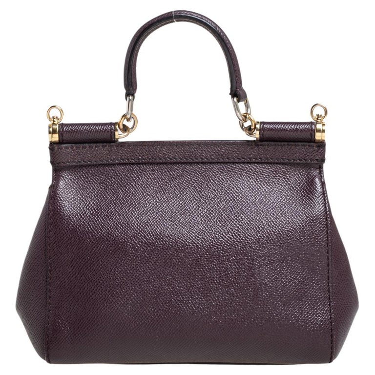 Dolce & Gabbana Small Miss Sicily Leather Satchel