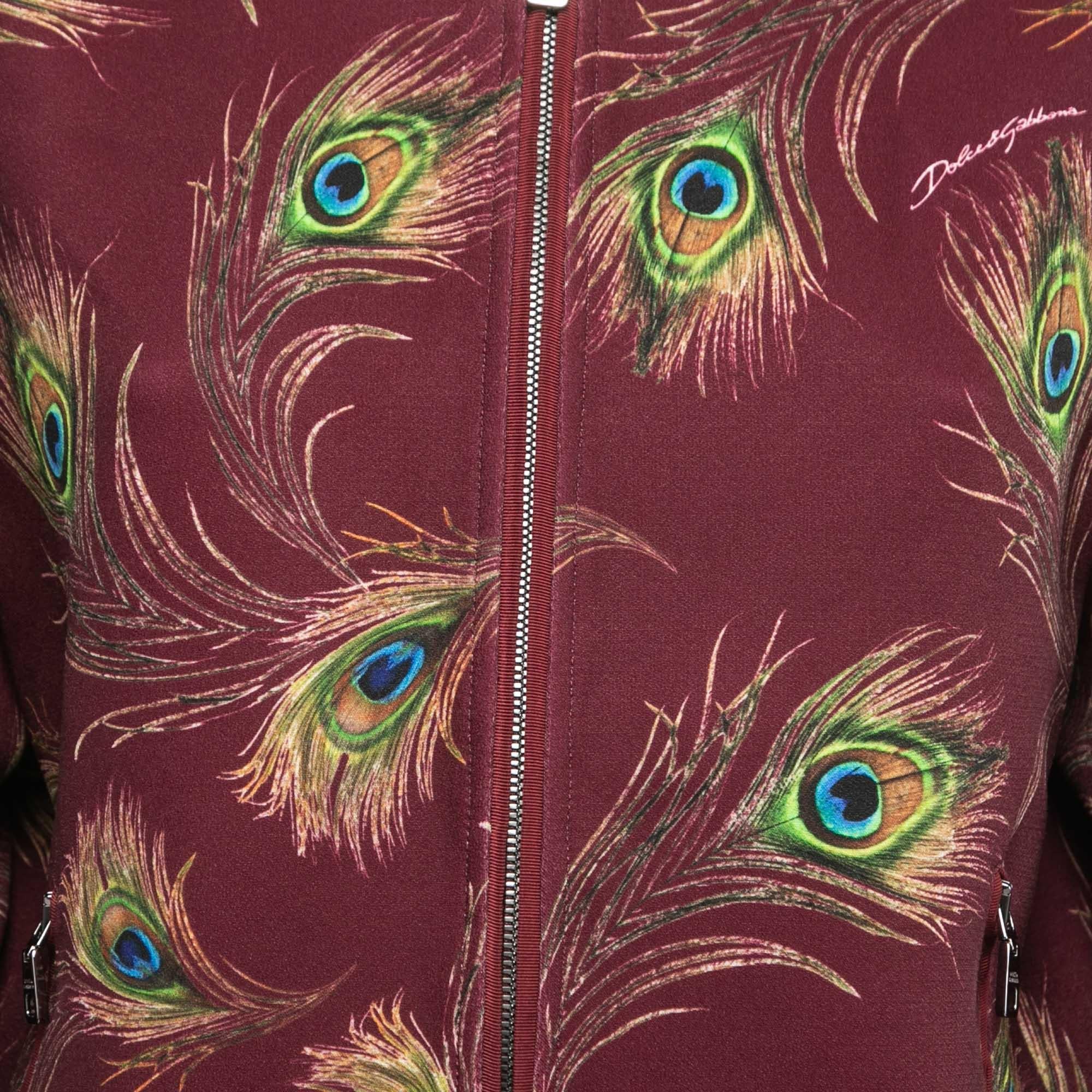 peacock bomber jacket