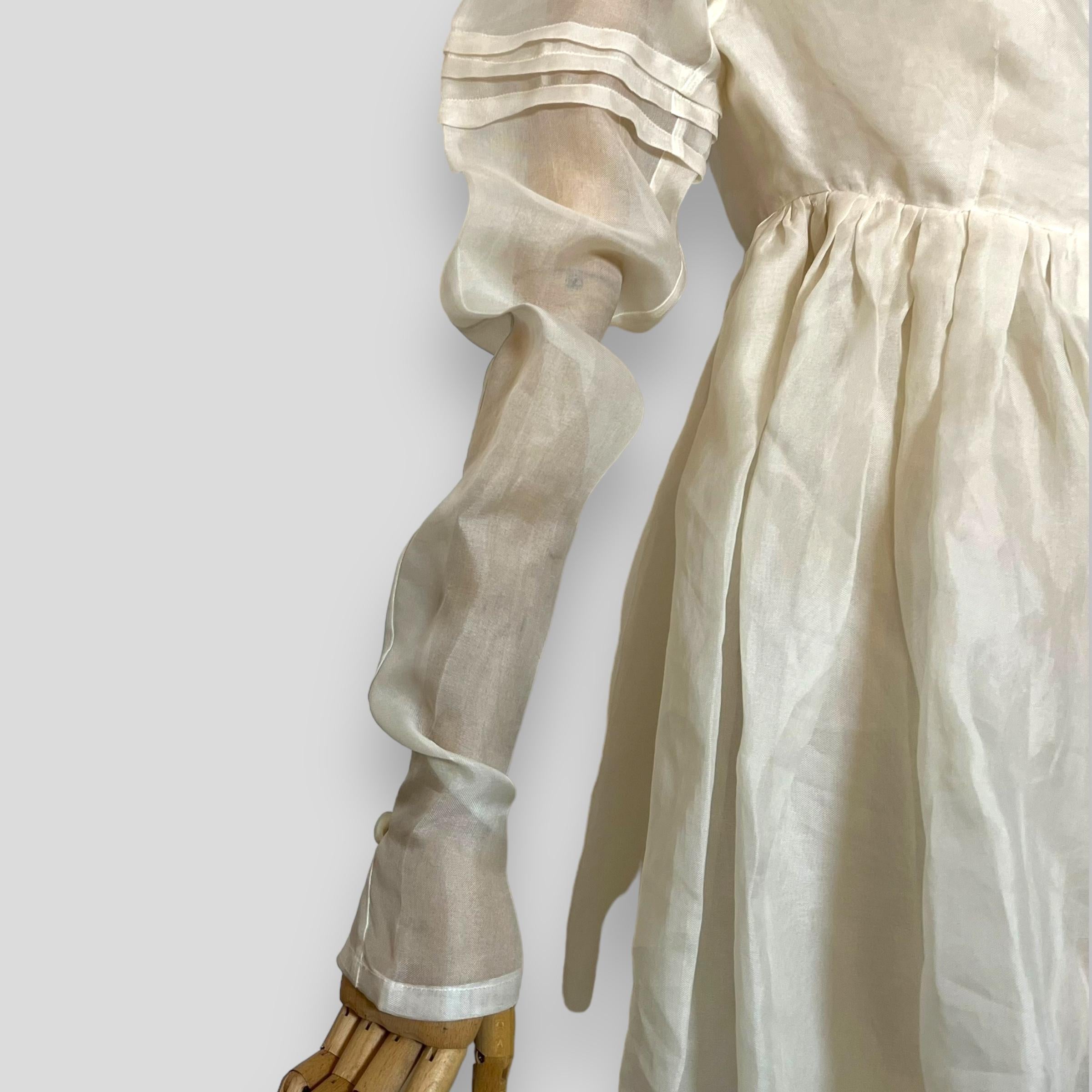 Dolce & Gabbana c1992 silk organza blouse top For Sale 1