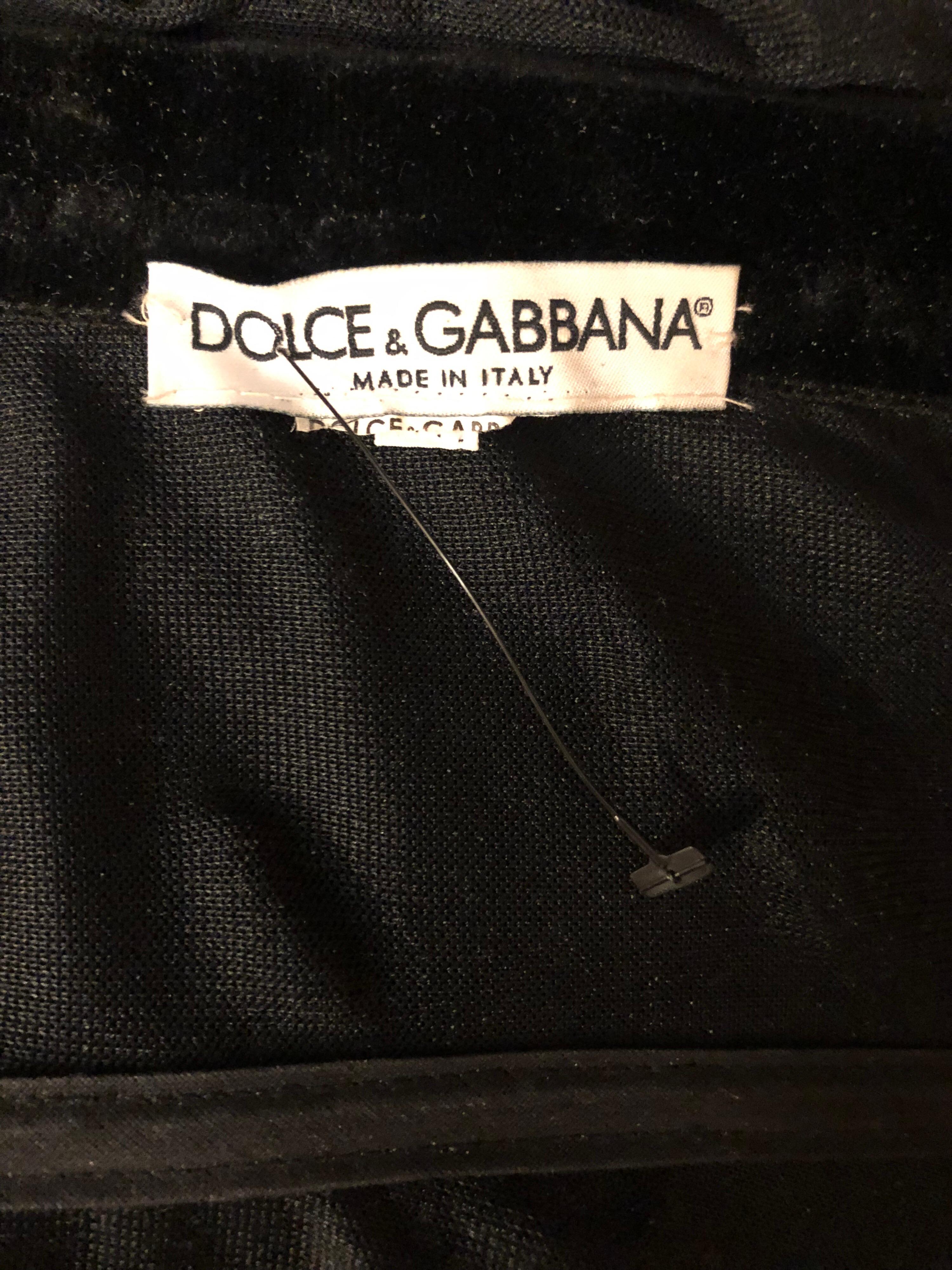 Women's Dolce & Gabbana c.1996 Vintage Corset Lace-Up Bandage Semi Sheer Black Dress For Sale