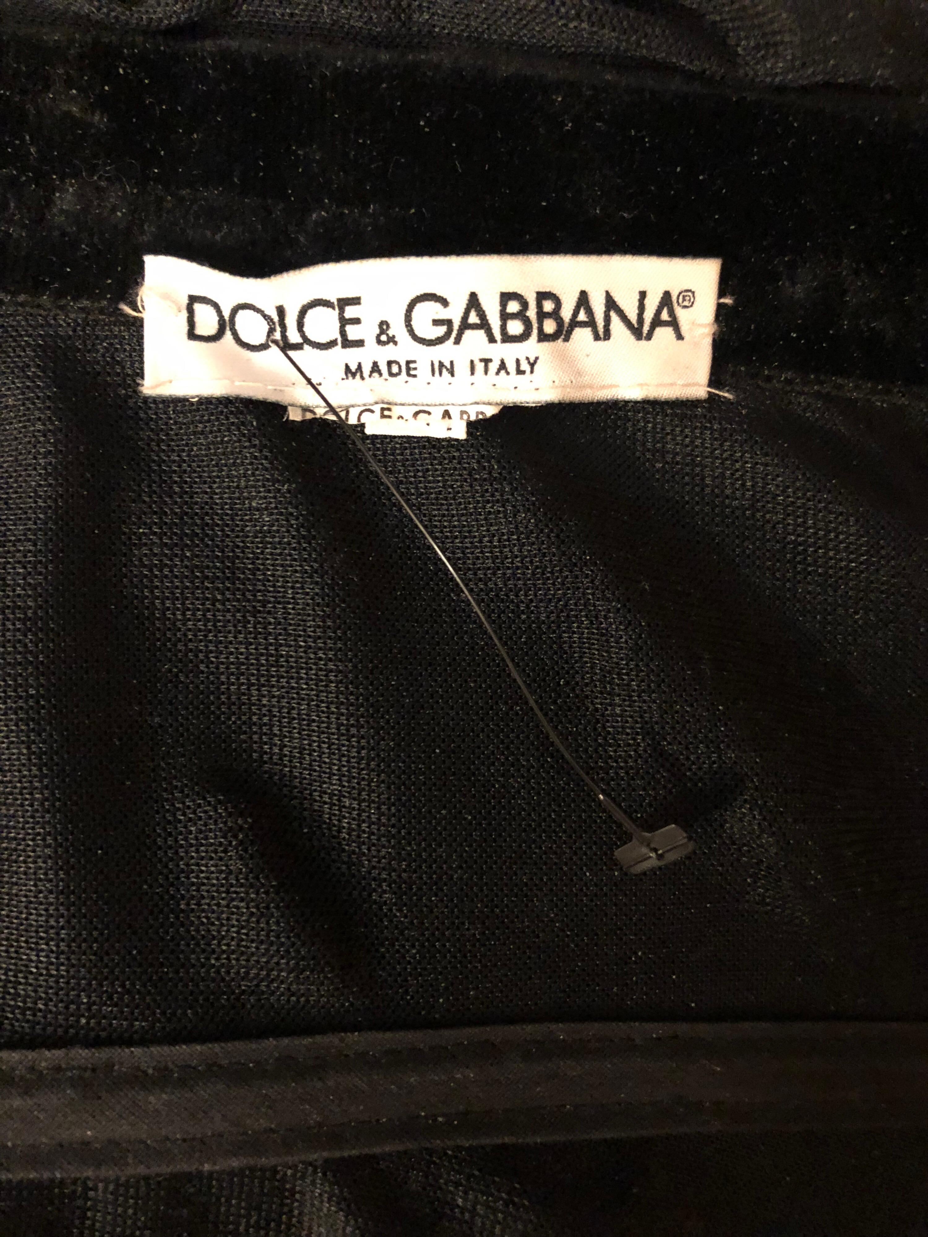 Dolce & Gabbana ca. 1996 Vintage Schwarzes halbdurchsichtiges Korsett-Spitzen-Bandage-Kleid im Angebot 3