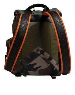 Dolce & Gabbana Camouflage Patchwork Backpack — Green