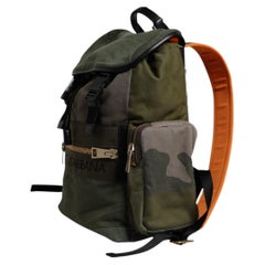 Dolce & Gabbana Camouflage Patchwork Backpack — Green